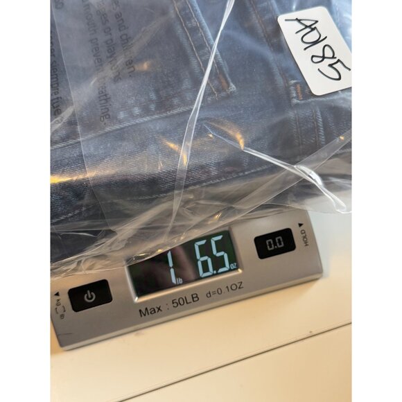 Abercrombie & Fitch 90s Straight Leg Ultra High Rise Jeans Sz 10 R 30 Blue Denim - Picture 12 of 12